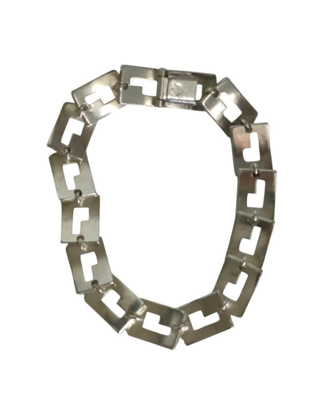 Gucci Vintage 925 Logo Link Bracelet Silver - Picture 2 of 8